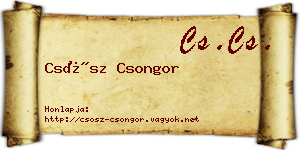 Csősz Csongor névjegykártya